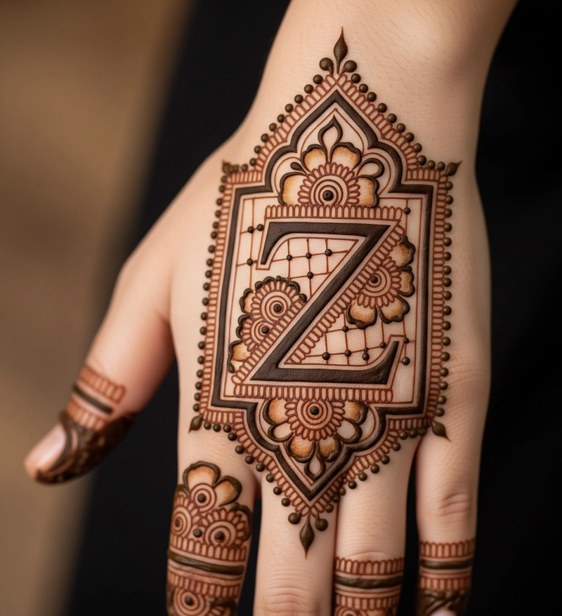 beautiful z mehndi design