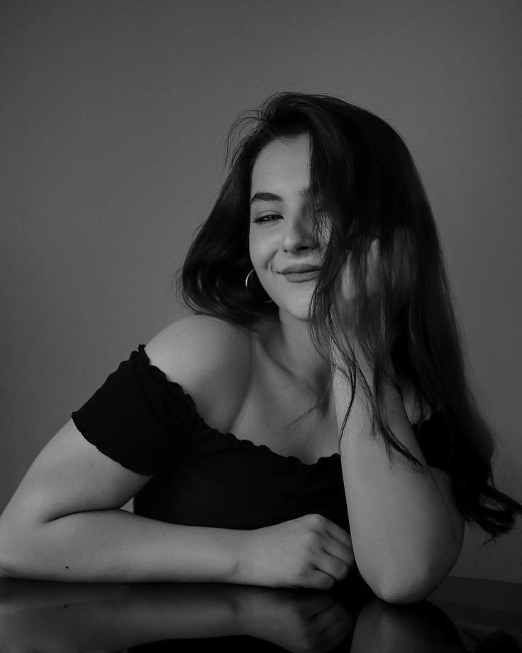 black and white dp for girls