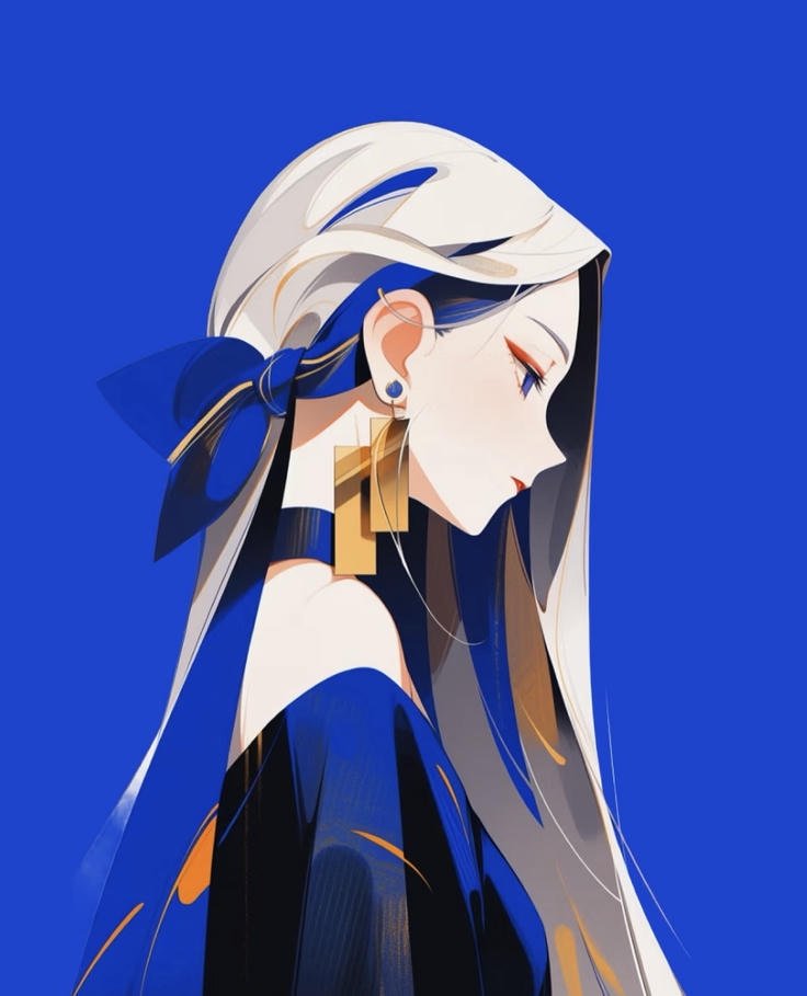 blue profile photos with soothing visual style