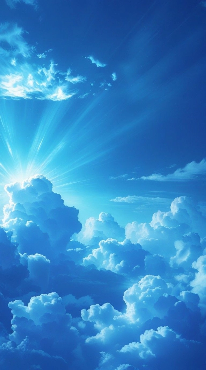 blue sky aesthetic pictures