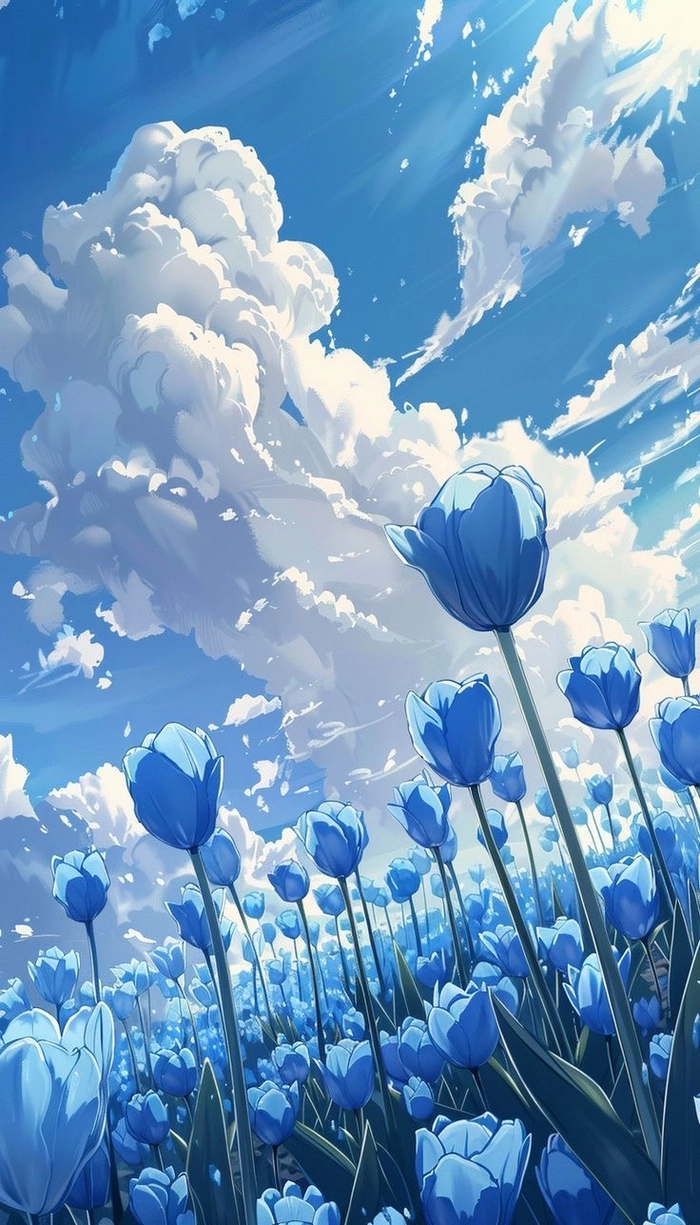 blue sky aesthetic wallpaper