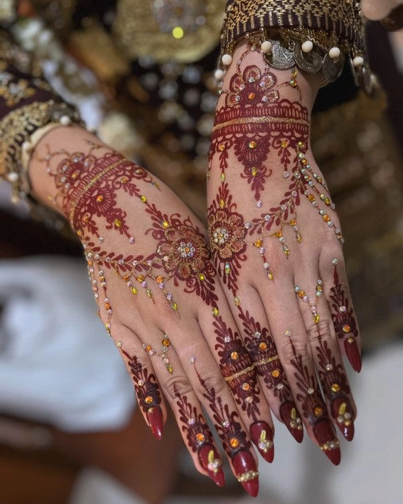 bridal dulhan mehndi bridal stylish mehndi back hand mehndi design