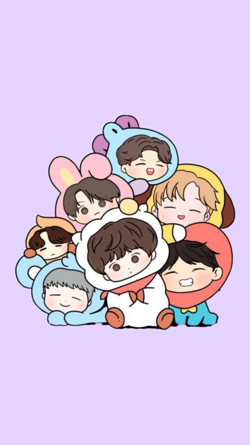bts cartoon dp for whatsapp
