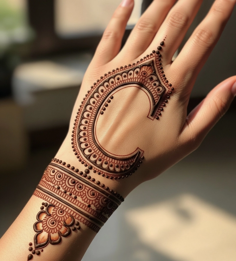 c name mehndi design girl