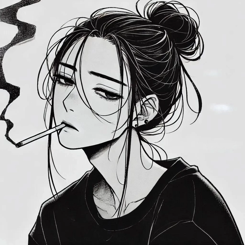 cartoon smoking dp