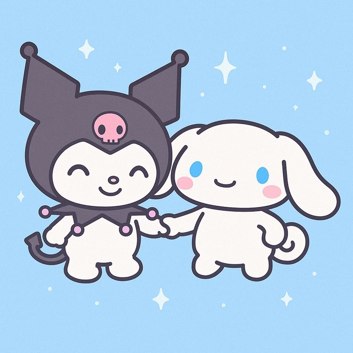cinnamoroll and kuromi pfps