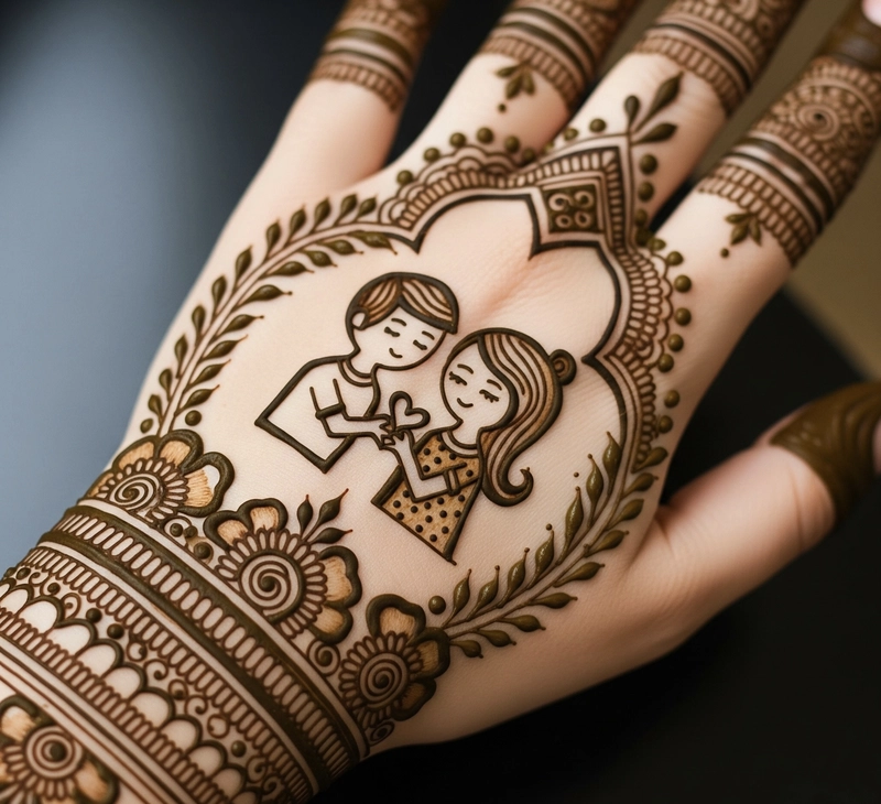 couple mehendi designs
