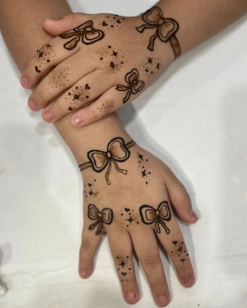 cute easy mehndi designs for kids