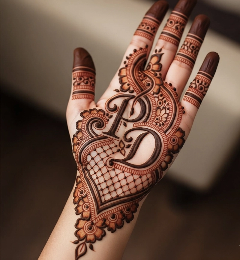 d and p mehndi design