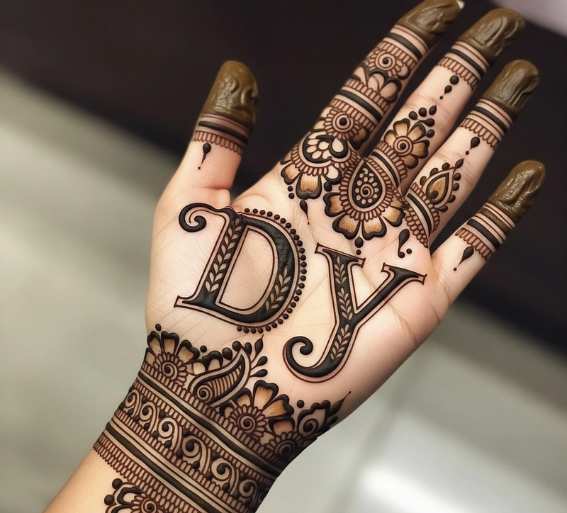 d and y mehndi design
