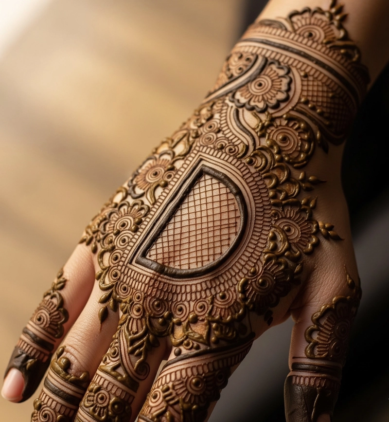 d mehndi design photo