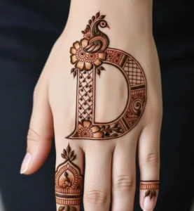 d mehndi design simple