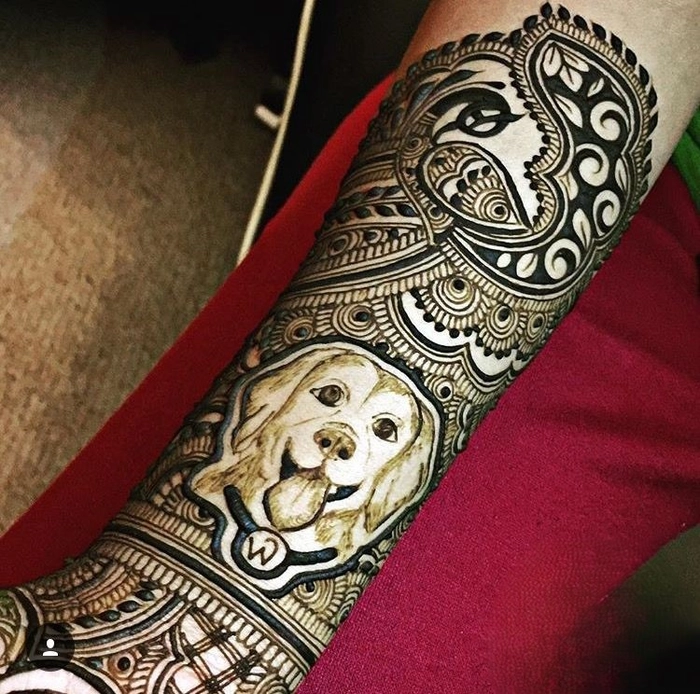 dog mehndi