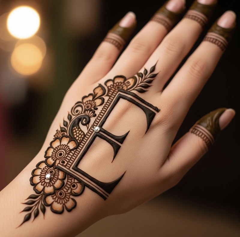 e easy mehndi design