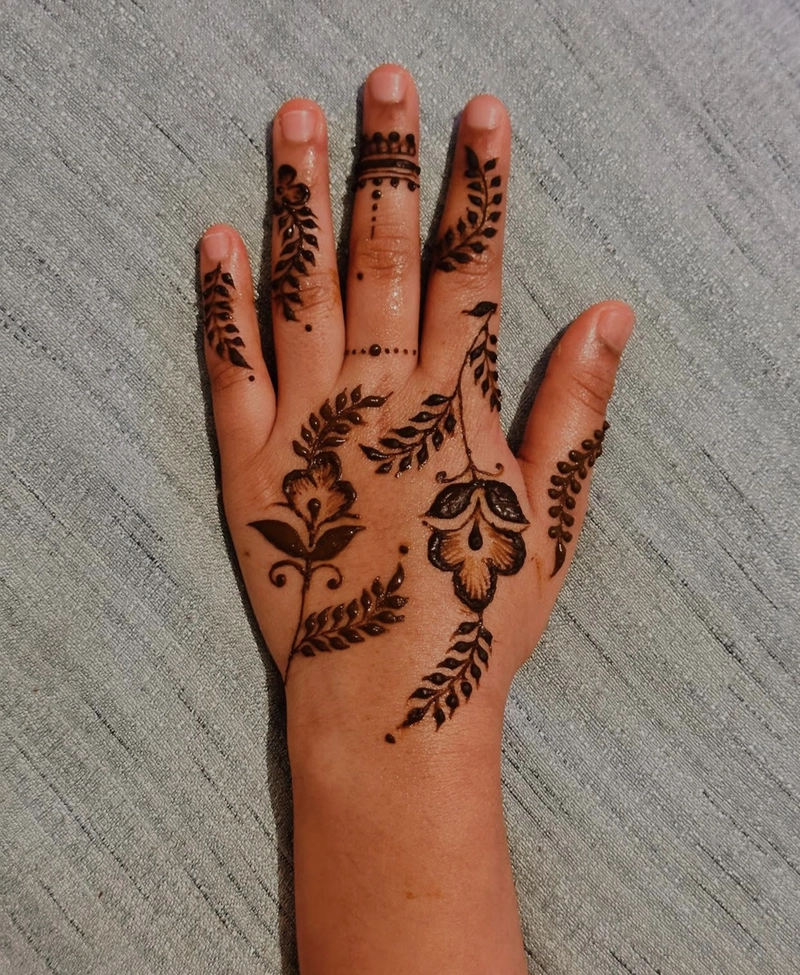 easy arabic mehndi designs for kids