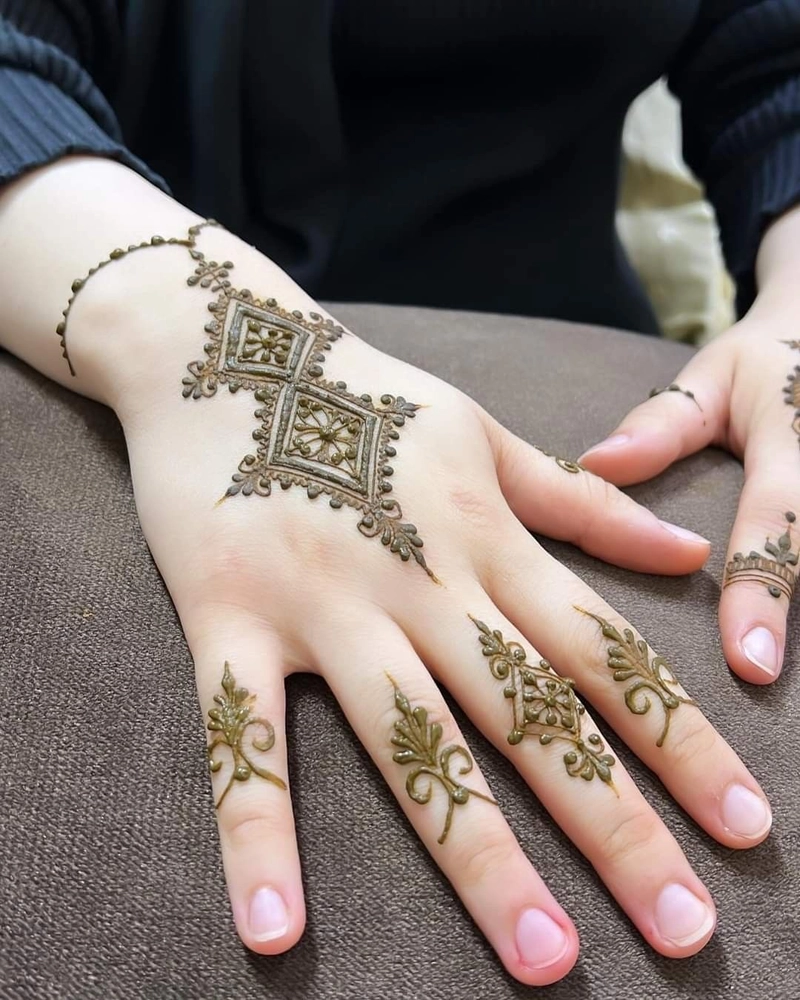 easy moroccan mehndi designs
