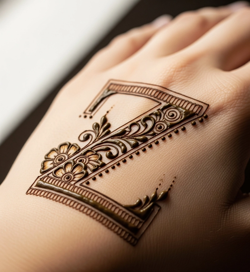 easy z mehndi design