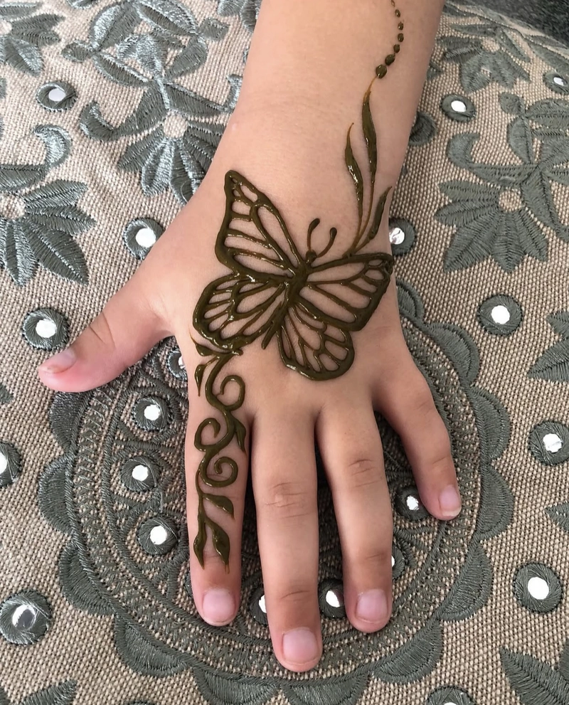 eid mehndi designs for kids