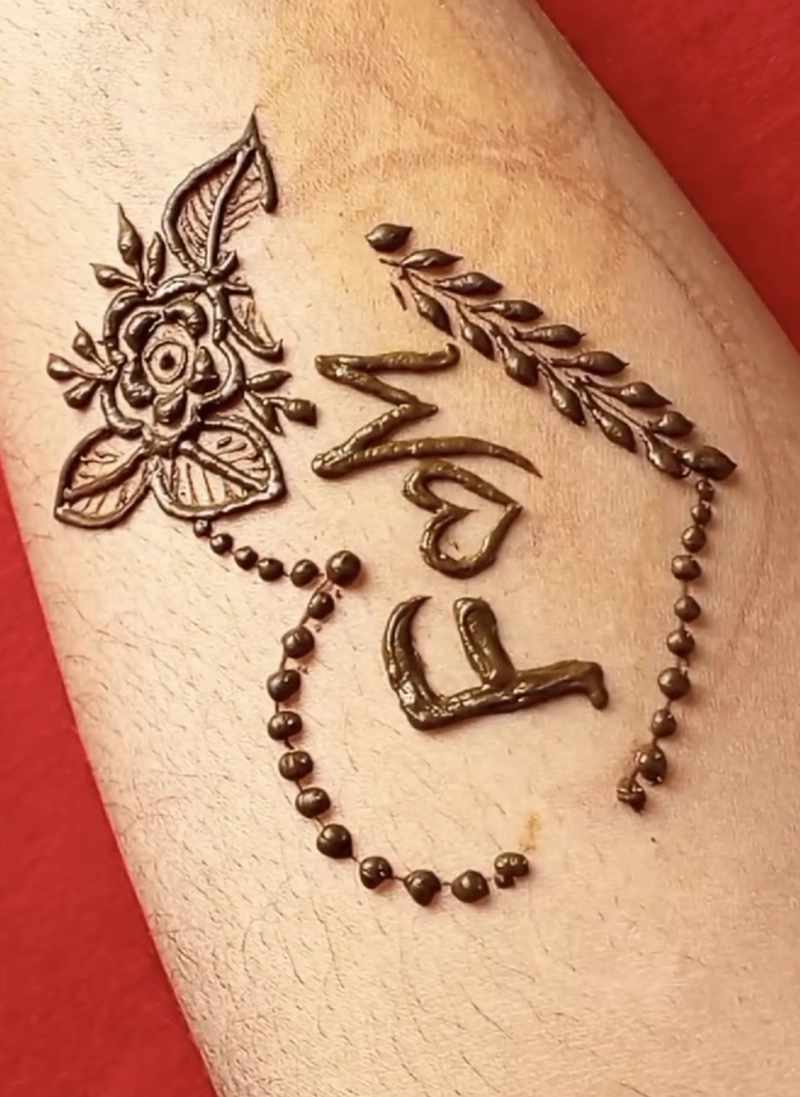 f and m mehndi design