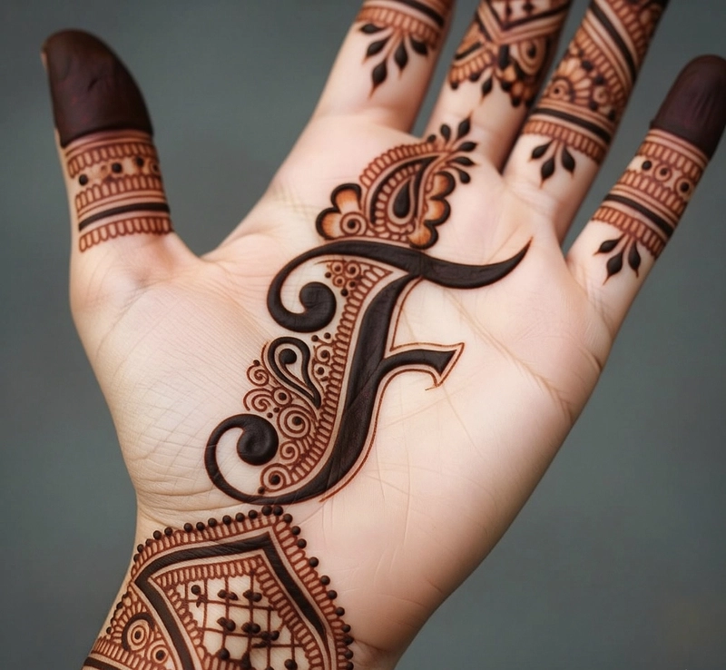 f mehndi tattoo