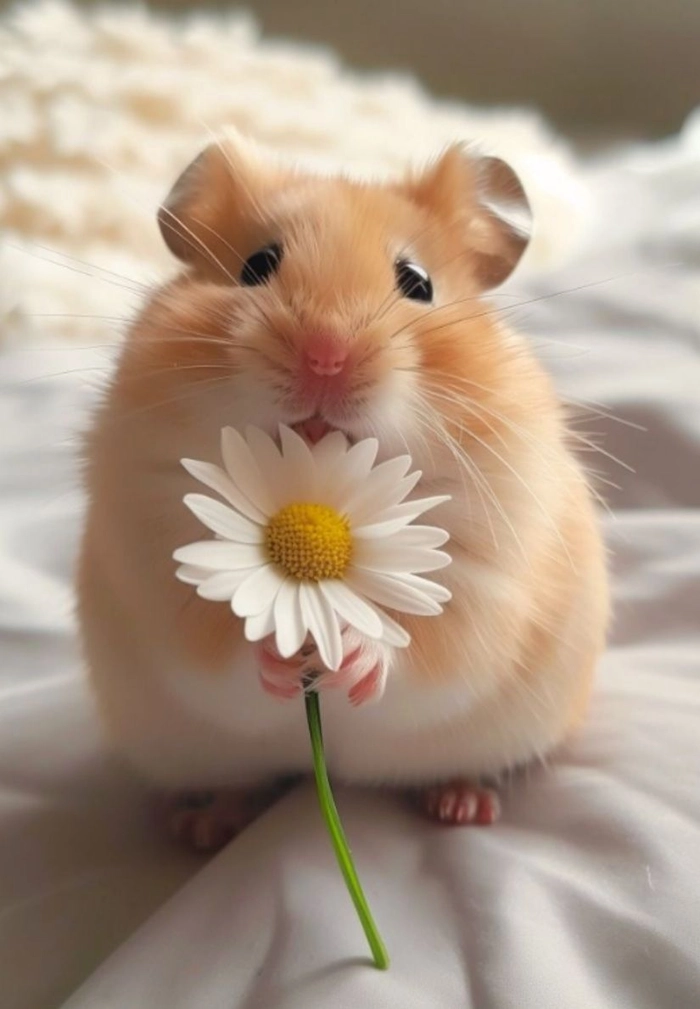 flower hamster meme pfp