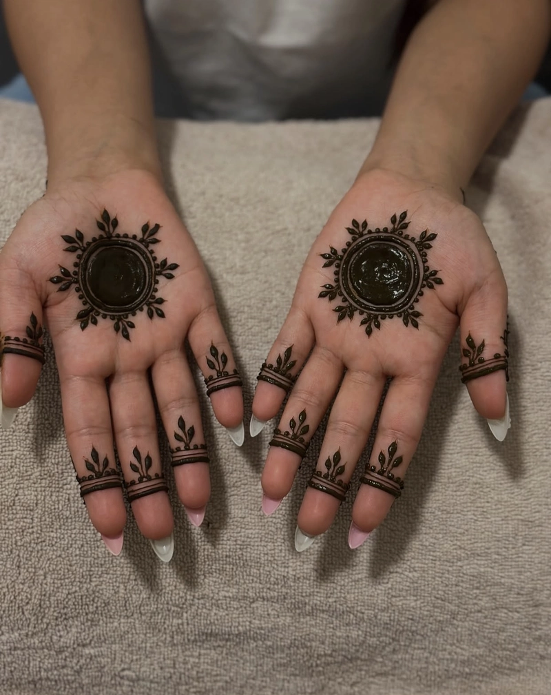 flower mandala mehndi design