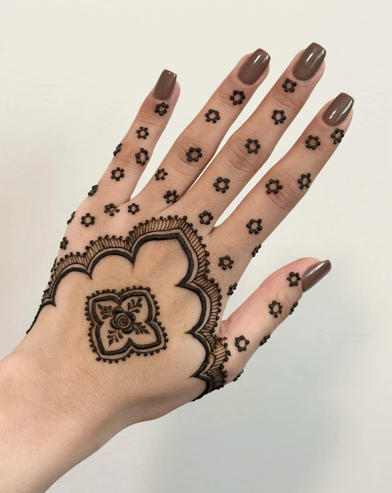 front hand indian mehndi mehendi design simple