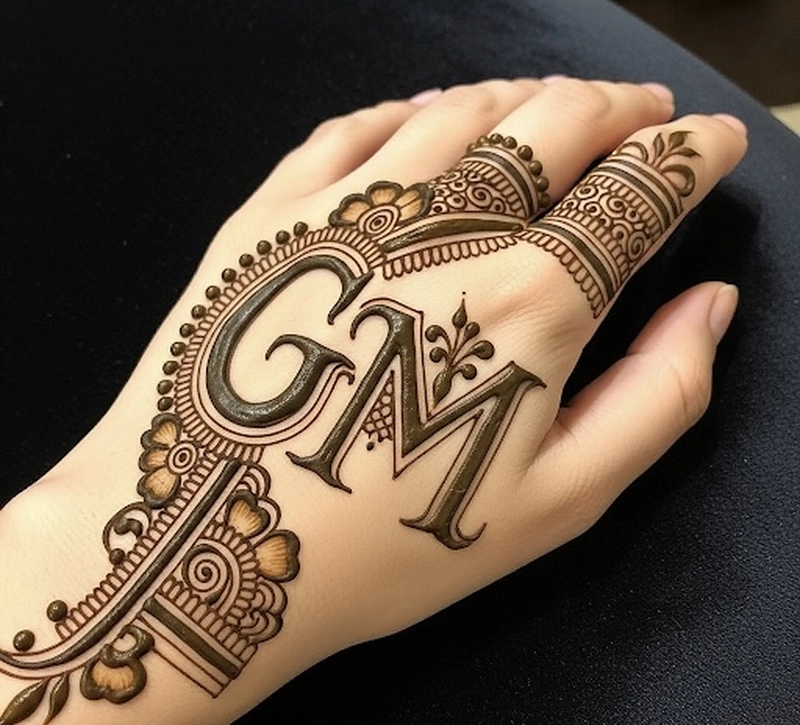 g m mehndi design