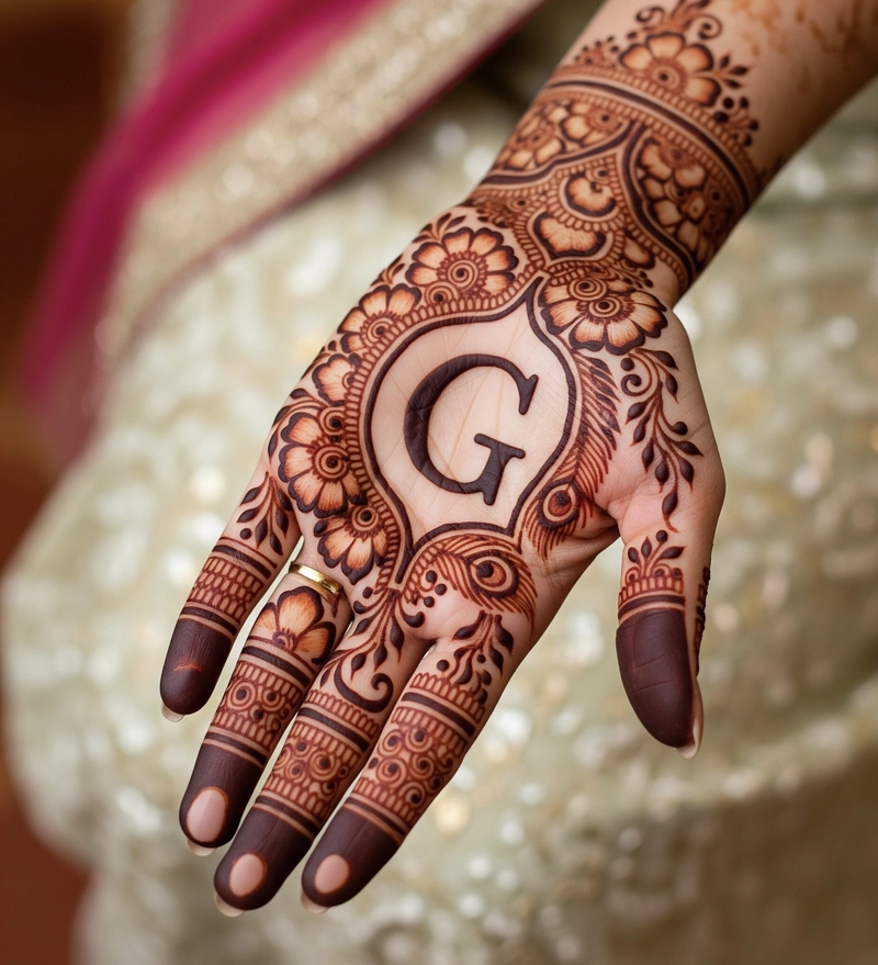 g name mehndi design