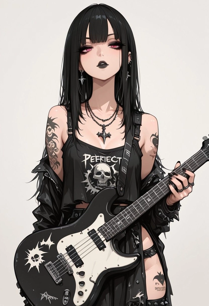 girl dp guitar