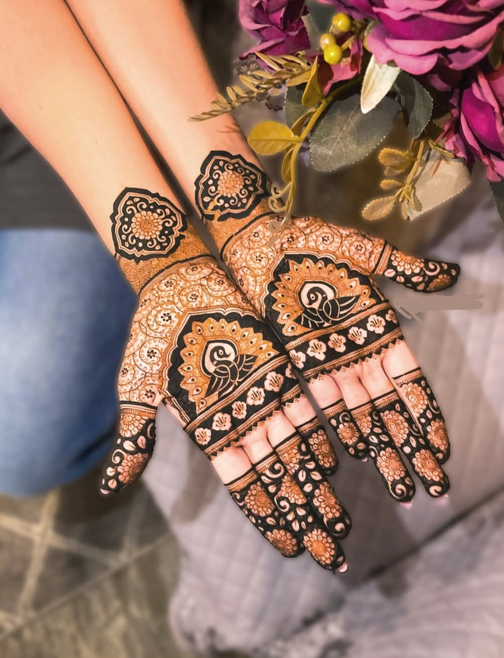 gol dizain mehndi