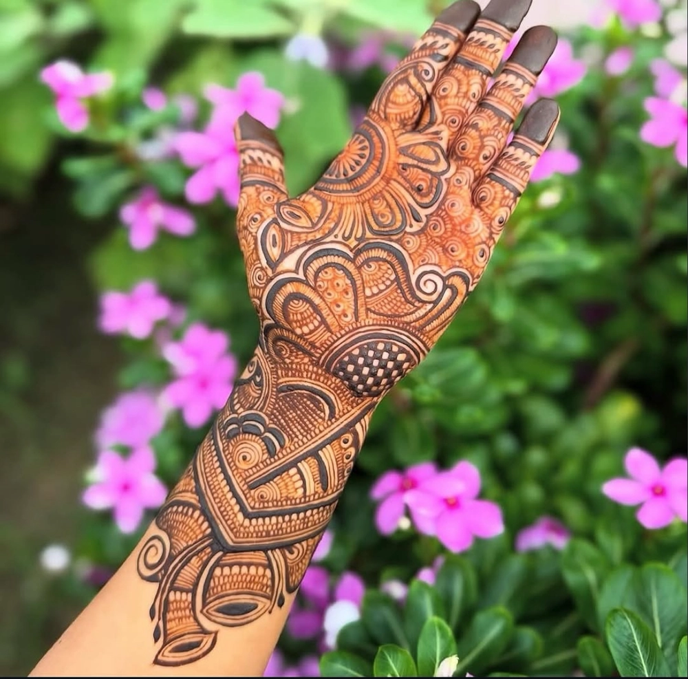 gol mehndi design photo arabic simple and beautiful