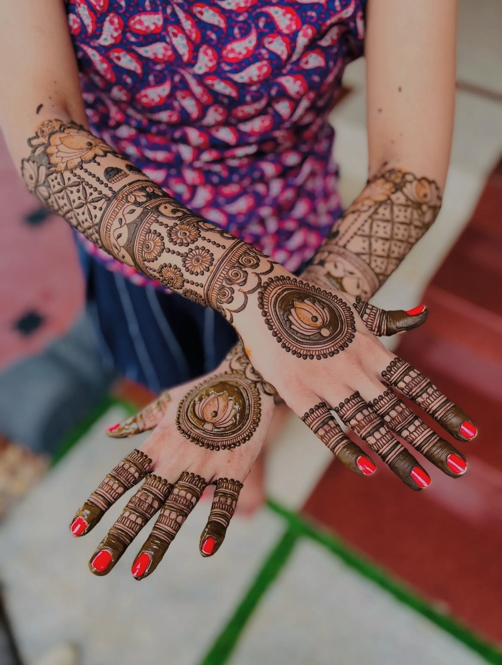 gol mehndi design photo arabic