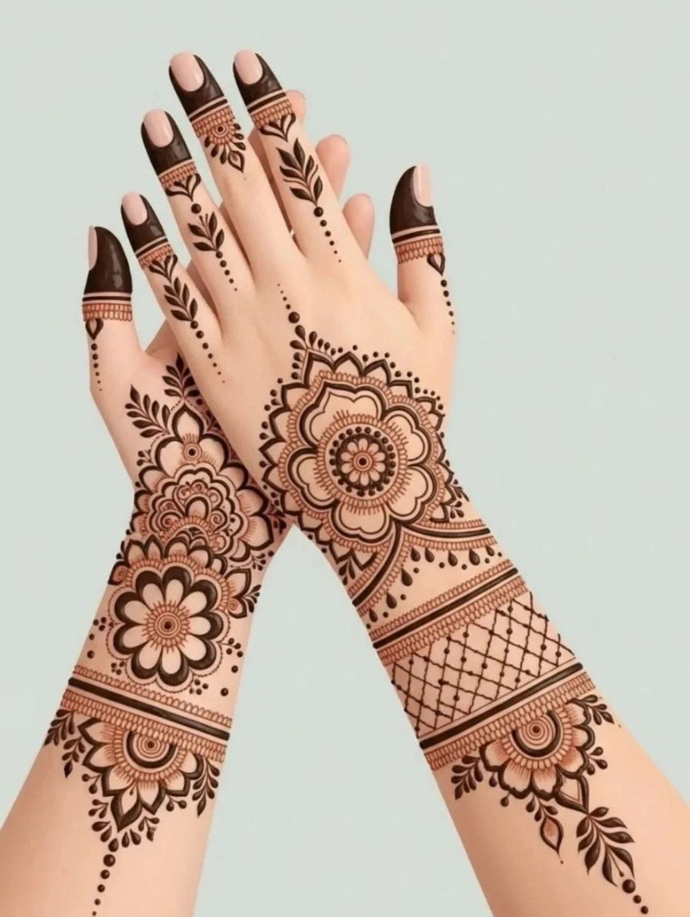 gol mehndi design photo back