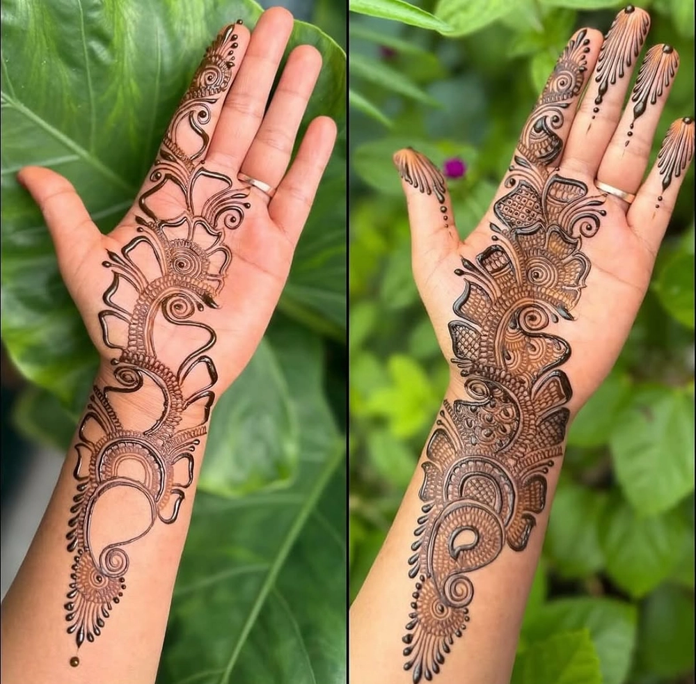 gol mehndi design photo simplegol
