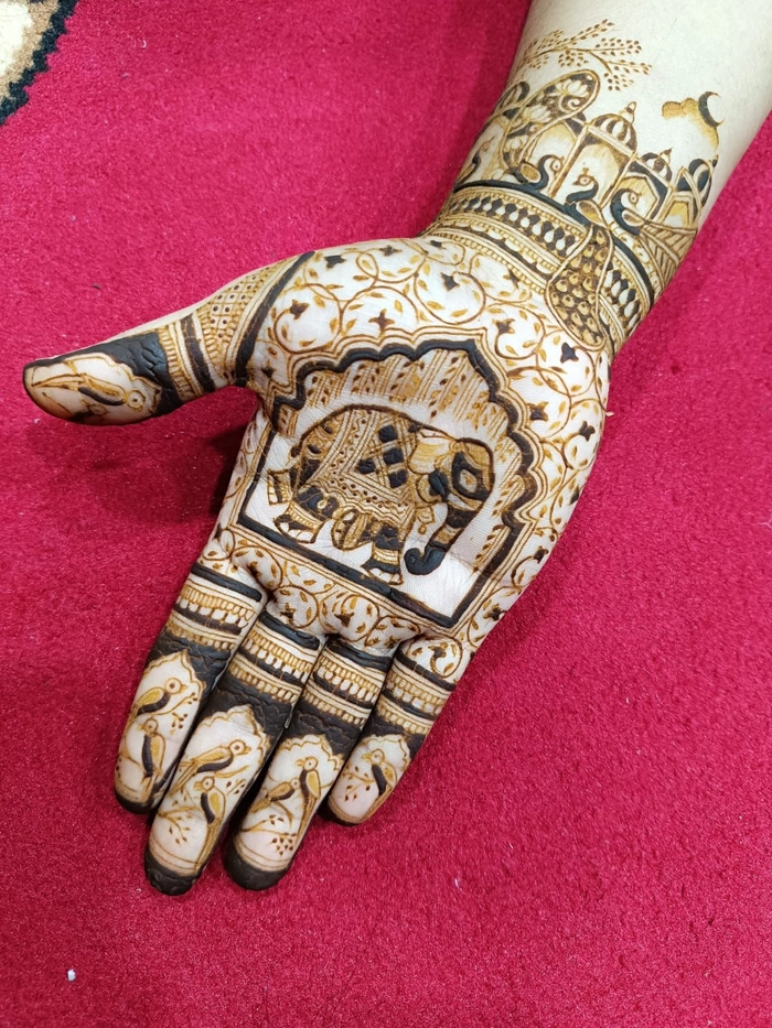 groom mehndi simple design