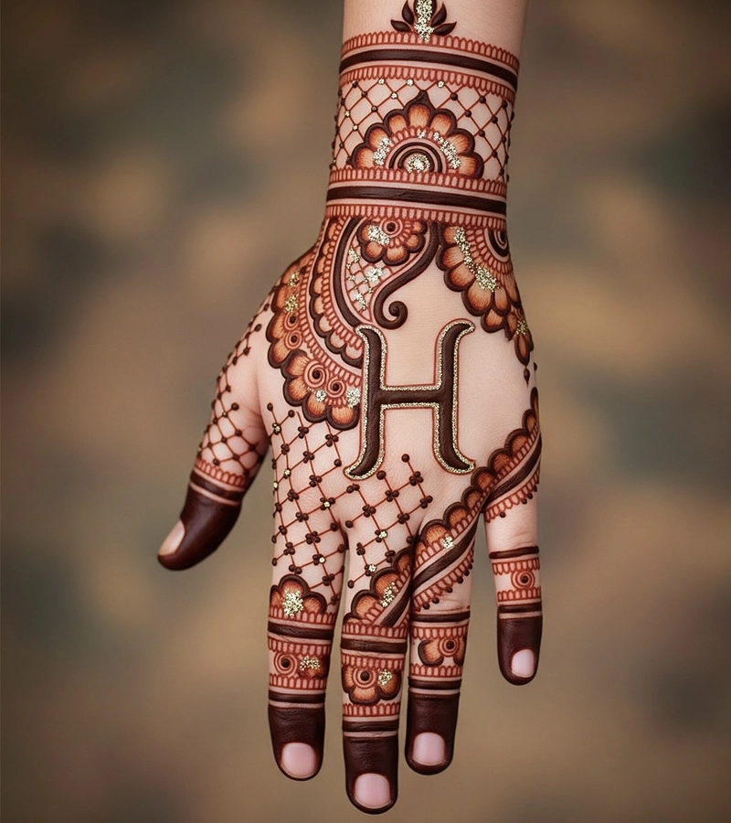 h mehndi design