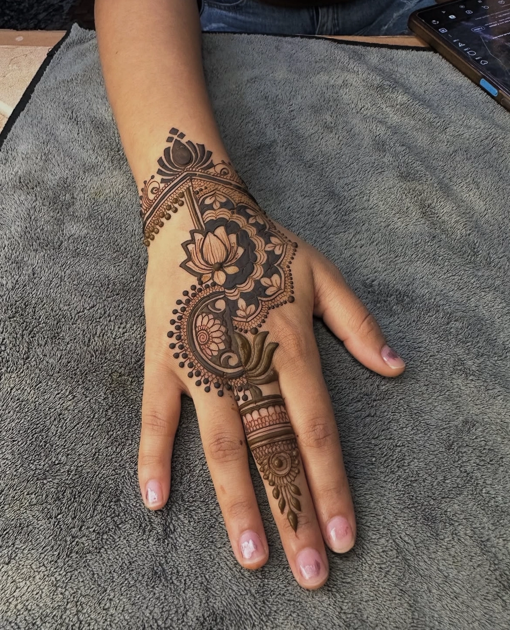 happy raksha bandhan mehndi design