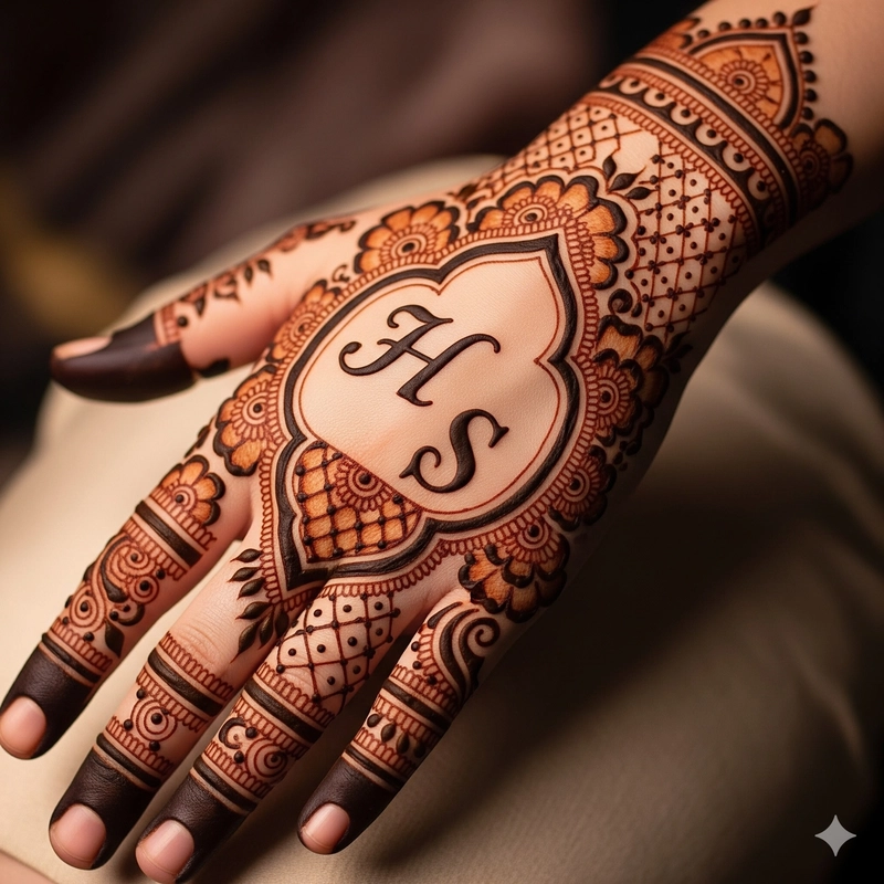 hs mehndi design