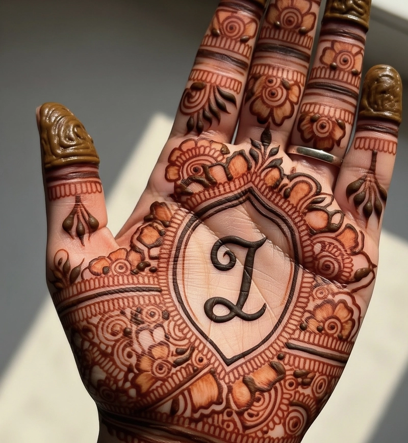 i name tattoo mehndi design