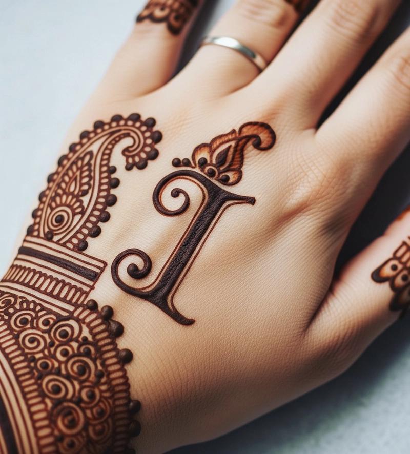 i name tattoo mehndi designs