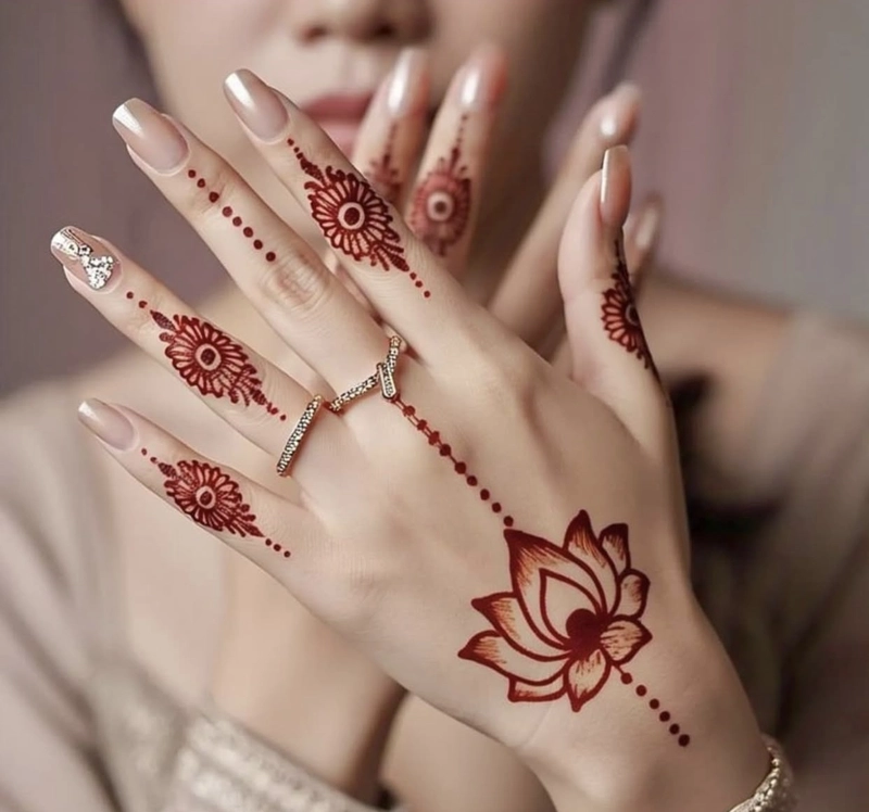 indian mehndi designs for back hands