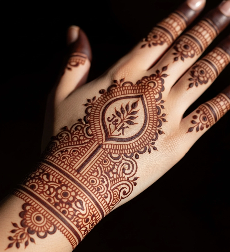j k mehndi design