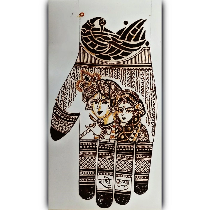 janmashtami mehndi design images