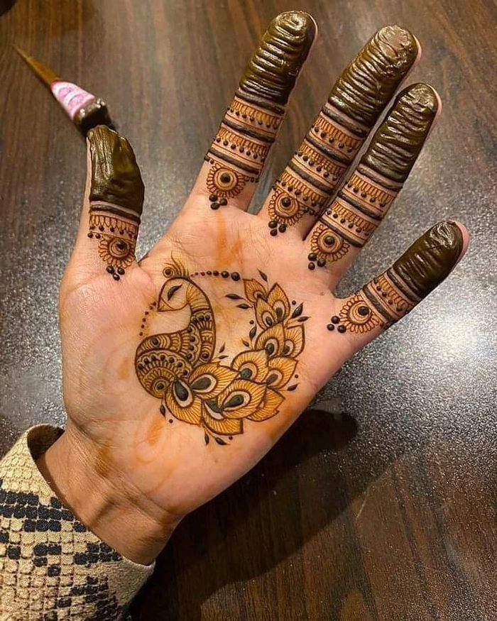 janmashtami special mehndi design simple
