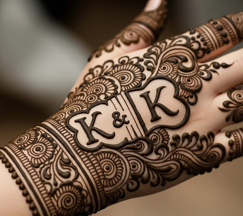 k k mehndi design