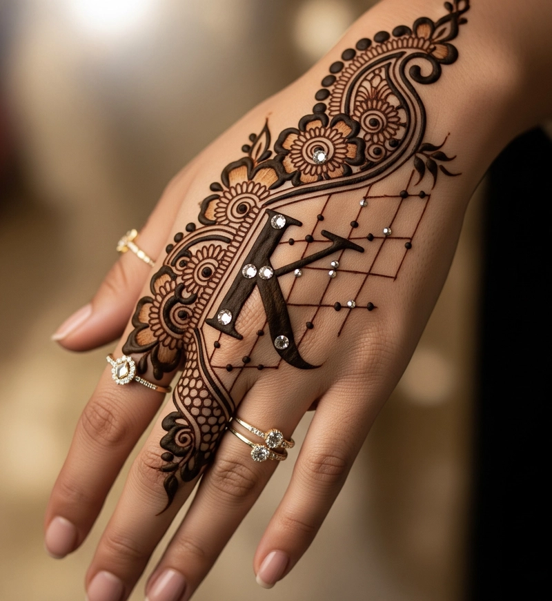 k mehndi design tattoo pic