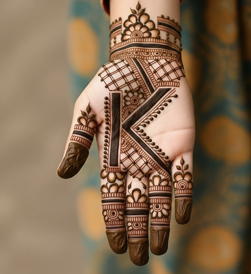 k mehndi design