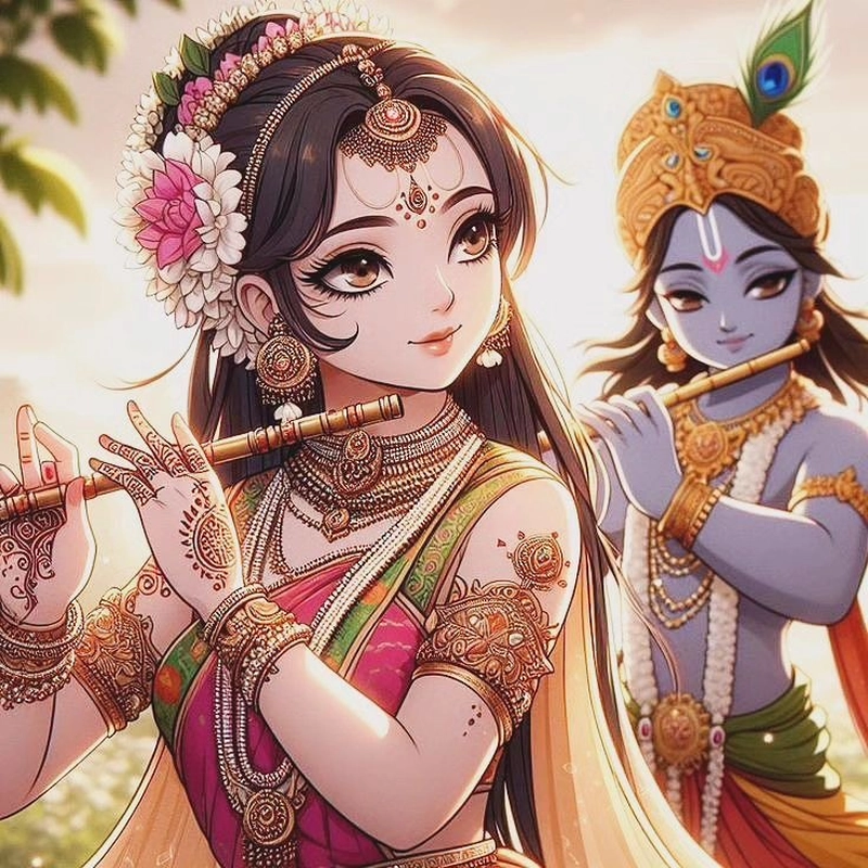 krishna anime style