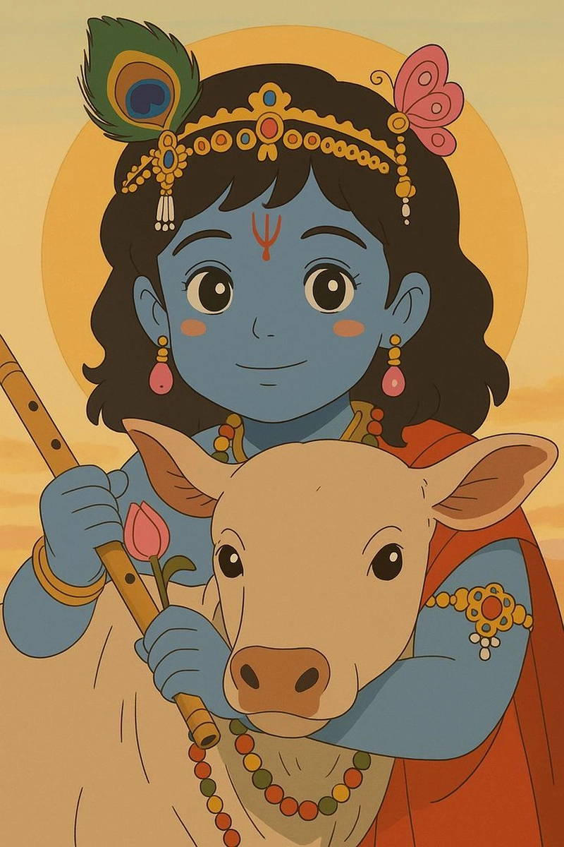 krishna cartoon dp for instagram